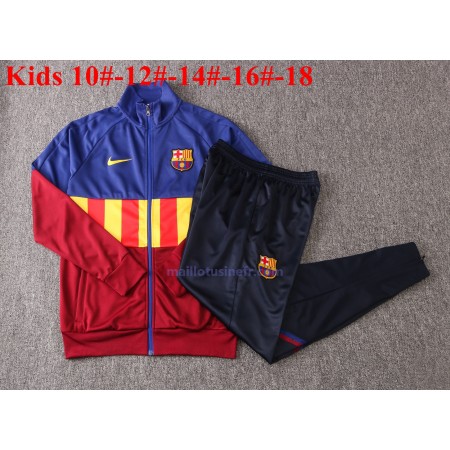 FC Barcelone Ensemble Vestes d'entrainement 2020-21 V002 - Enfant